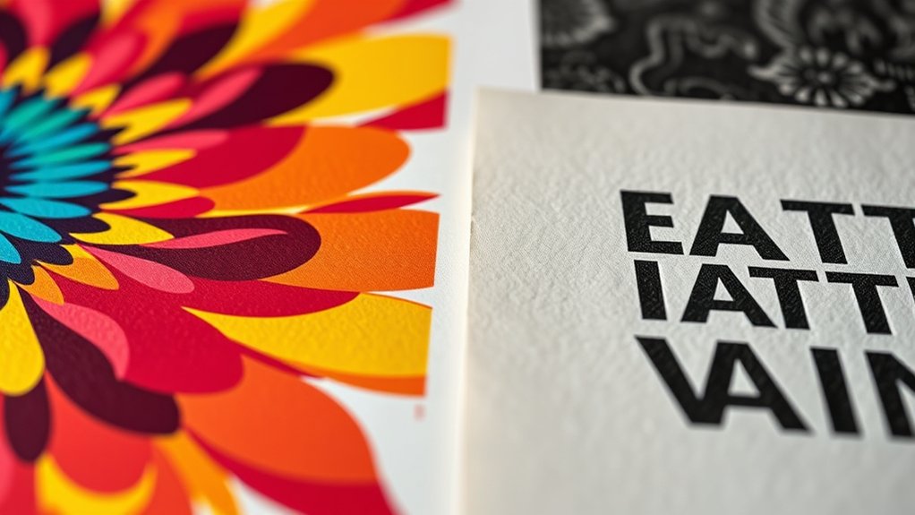 bold colors vs tactile texture