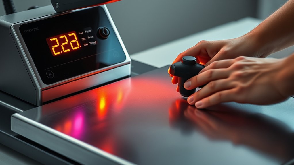 calibrate heat press settings