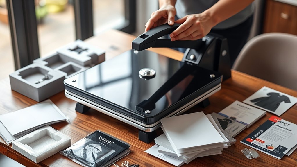 careful unboxing and setup