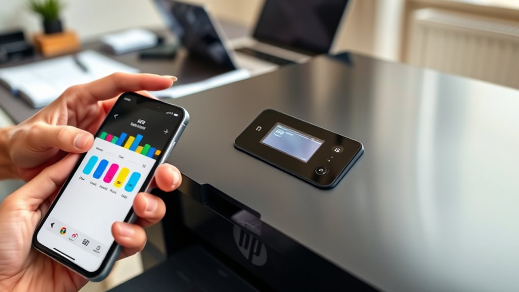 check hp printer ink levels