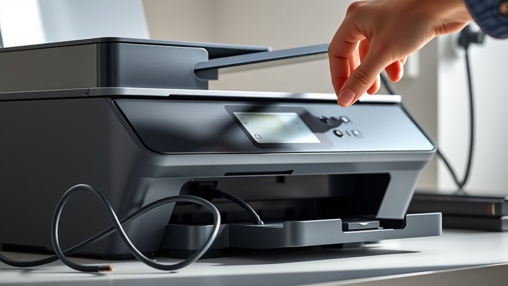 check printer connections securely