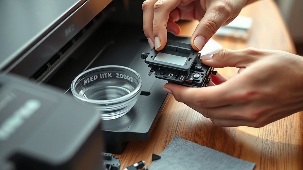 cleaning printer ink heads