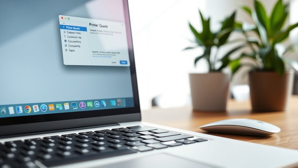 clear mac printer queue