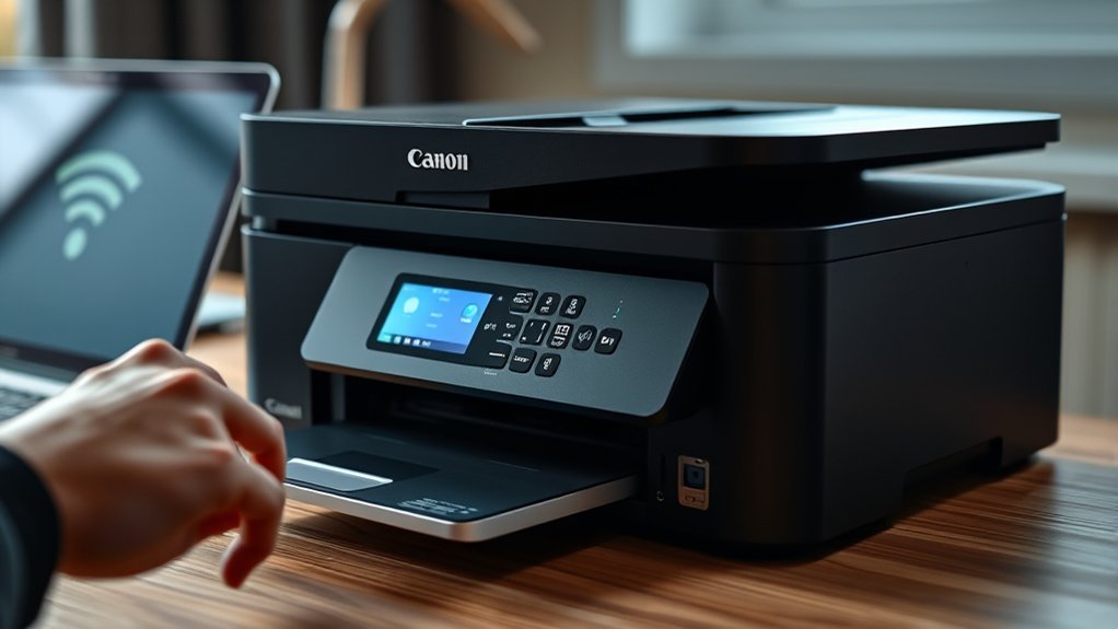 connect canon printer wirelessly