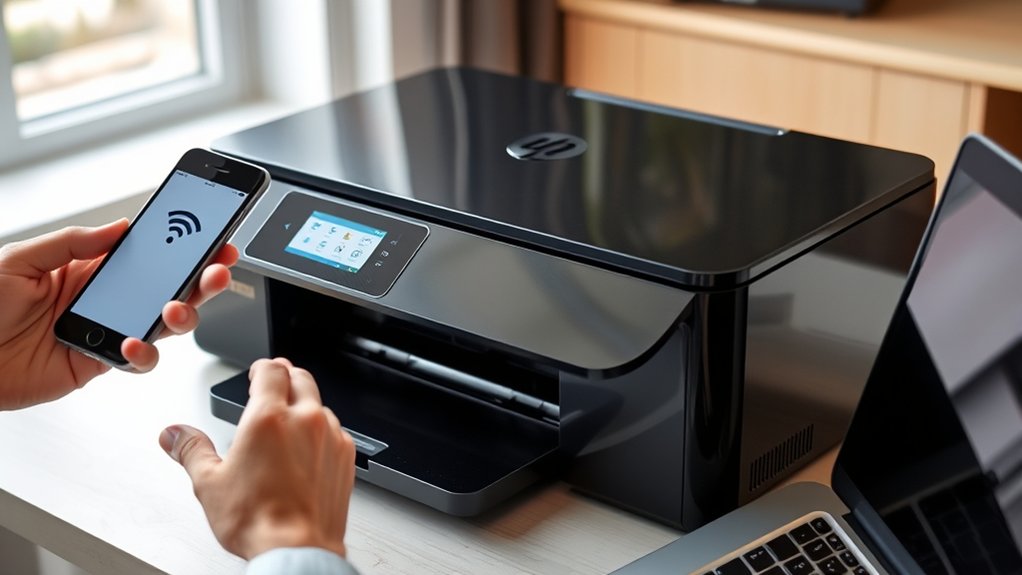 connecting an hp printer
