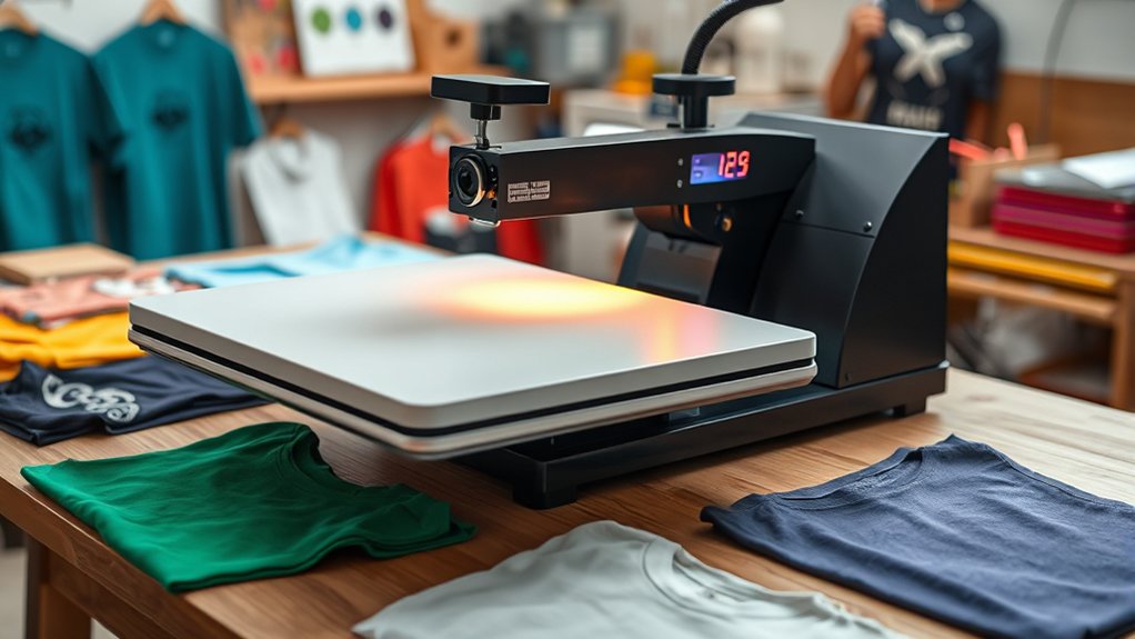 cost of t shirt heat press