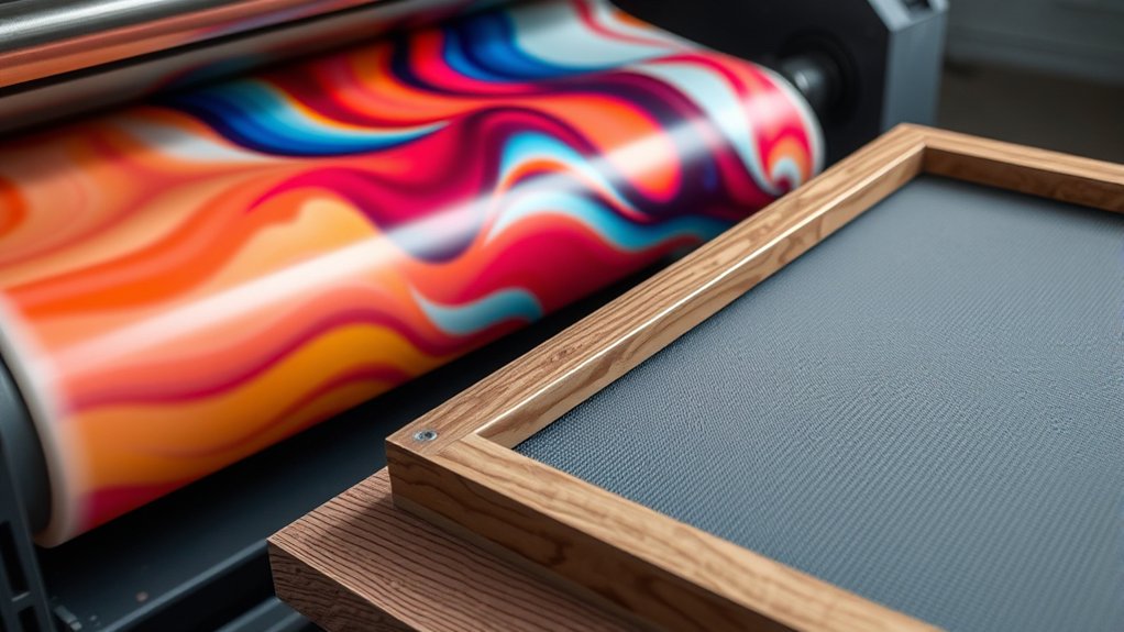 efficient vibrant rotary printing