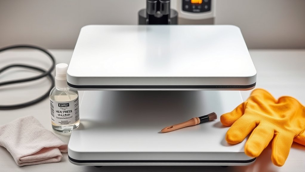 essential heat press cleaning tools
