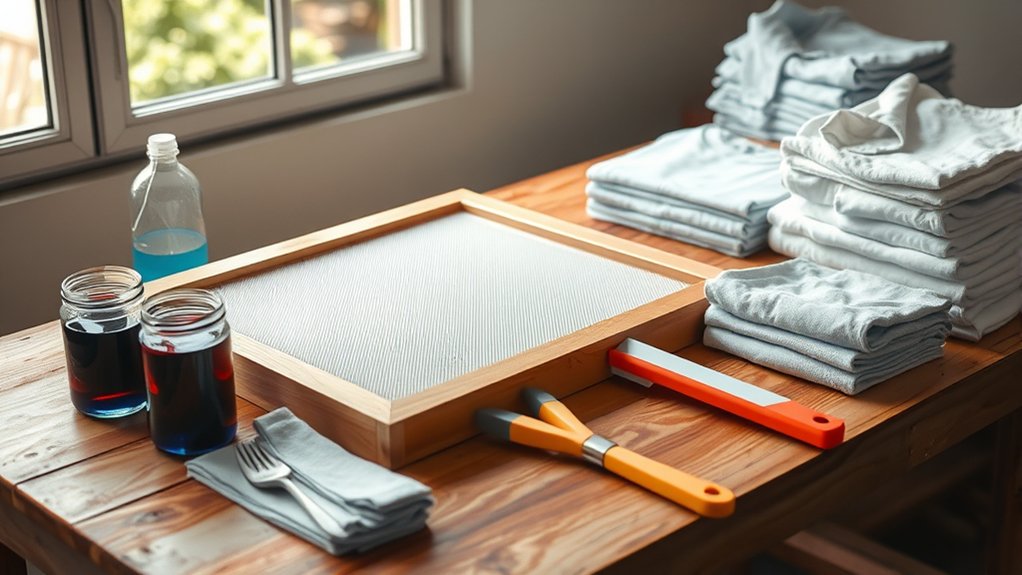 essential screen printing supplies