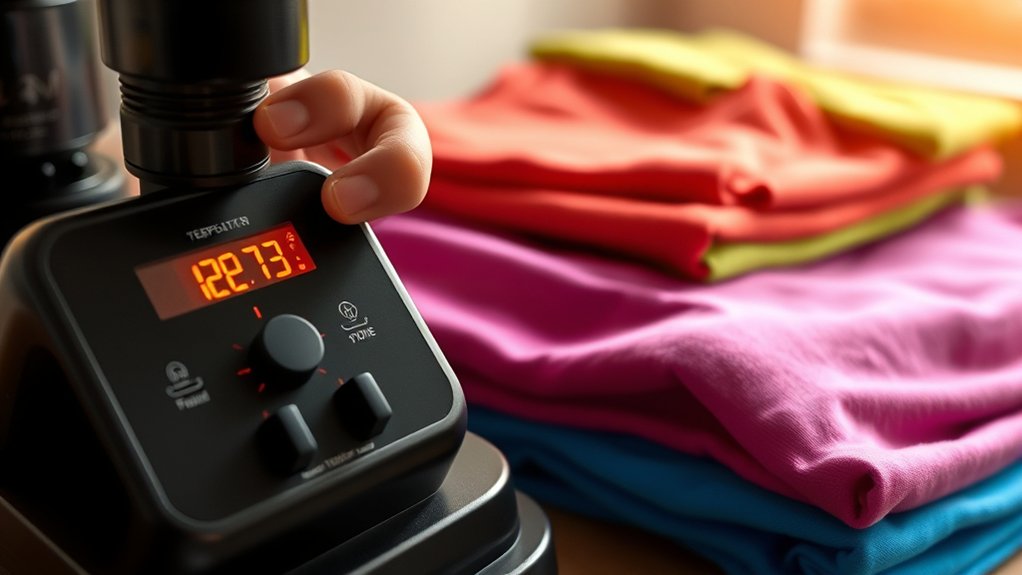 fabric temperature and timing