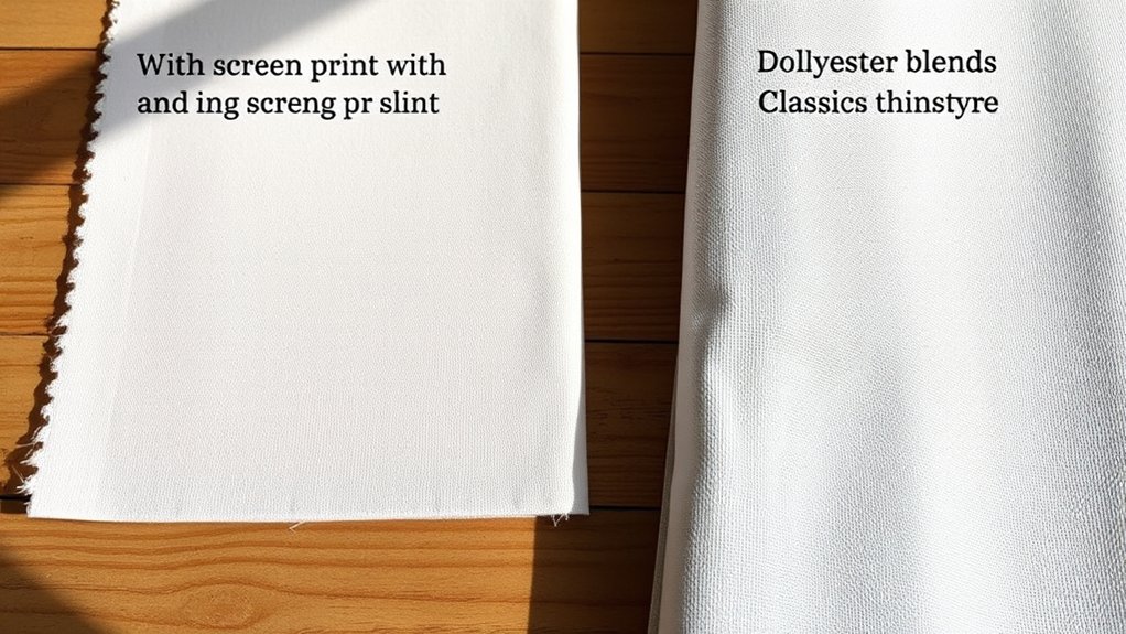 fabric type influences print feel