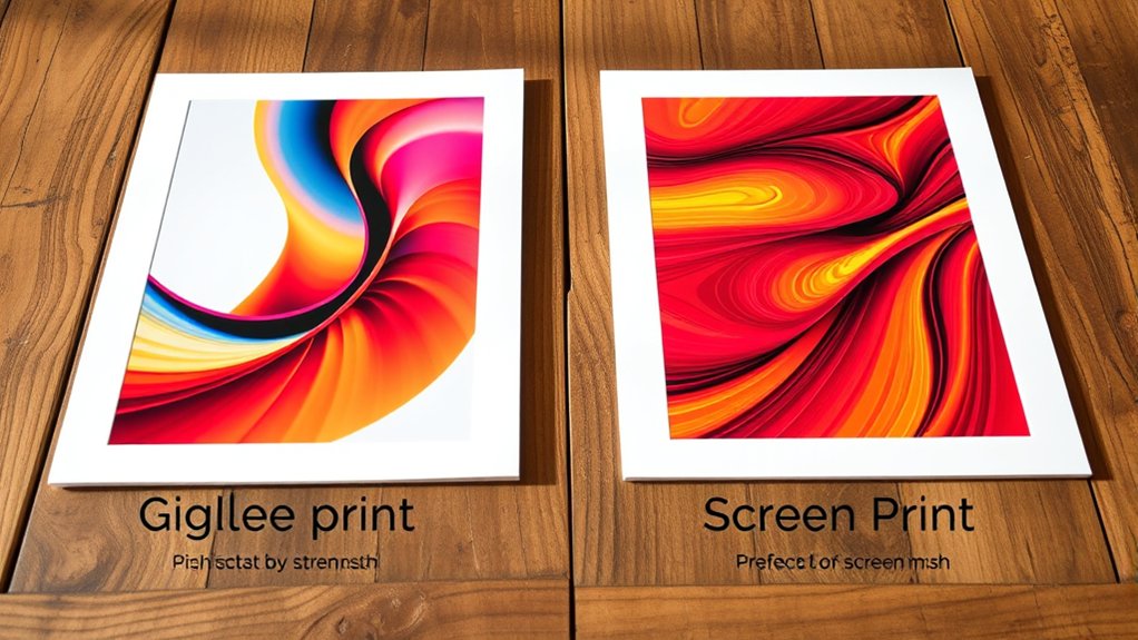 giclee vs screen printing