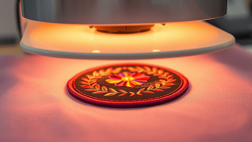 heat press effects on patches