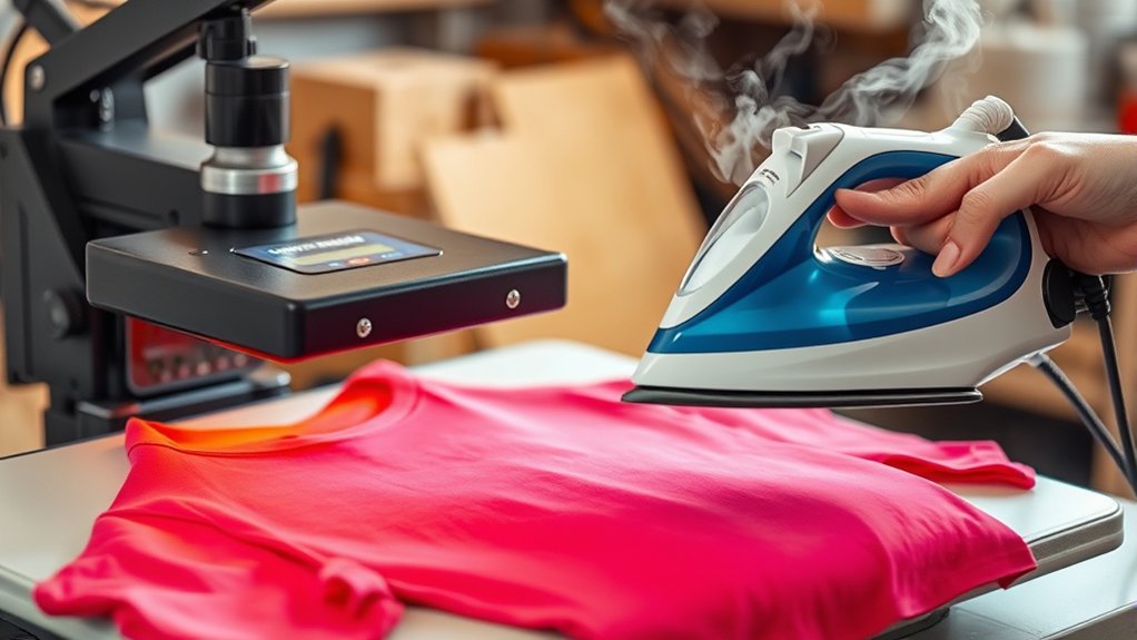 heat press ensures consistent quality