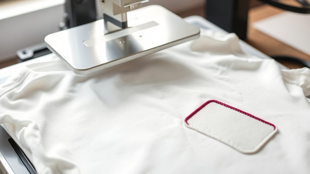 heat press patch application