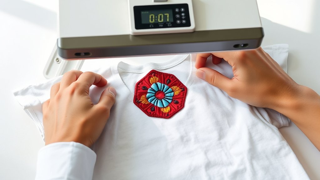 heat press patch application