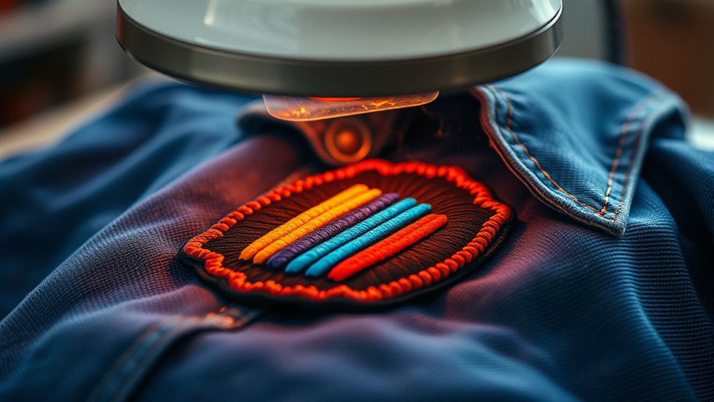 heat press patch bonding