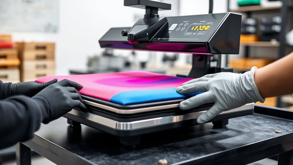 heat press safety setup