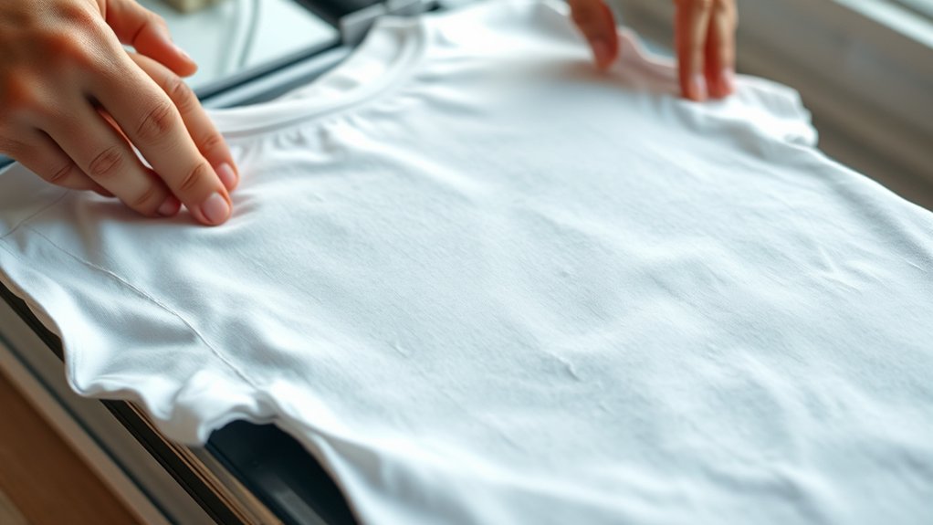 heat press shirt application