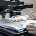 heat press shirt application