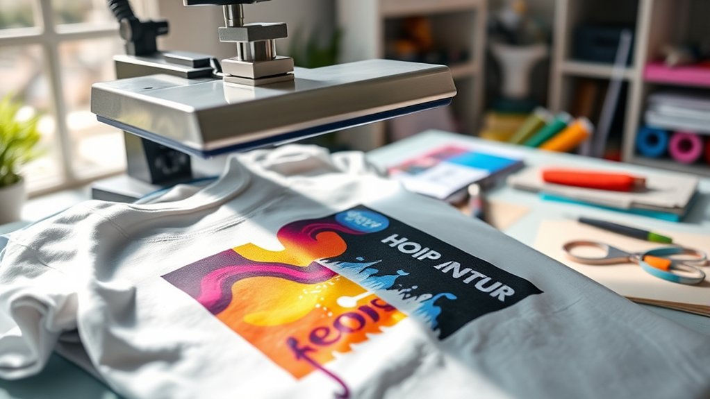 heat press shirt creation