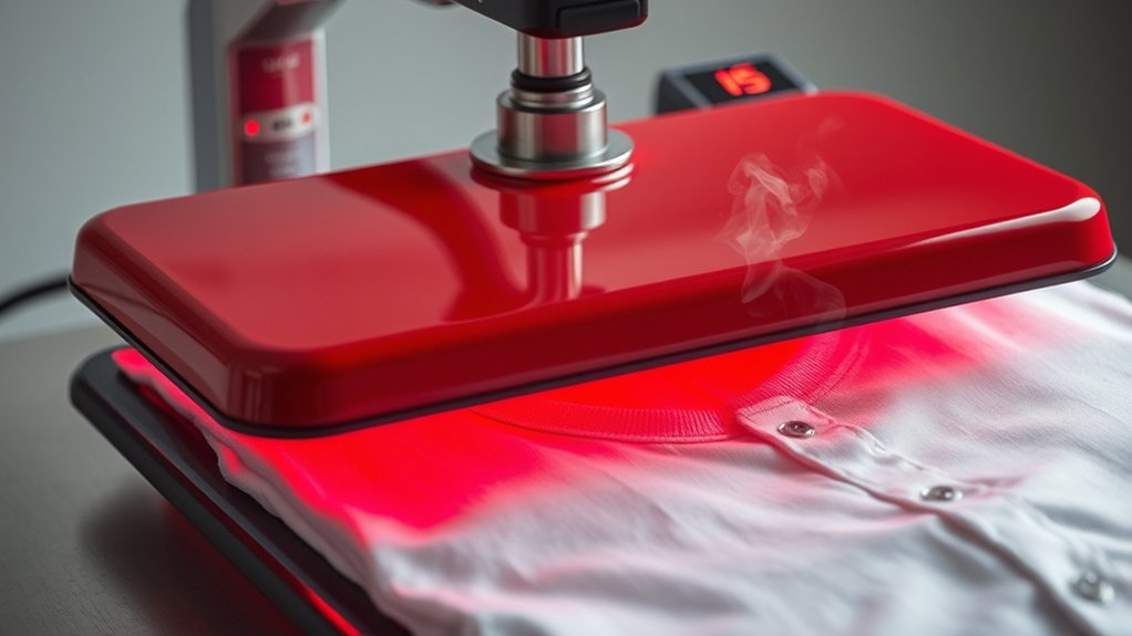 heat press shirt duration