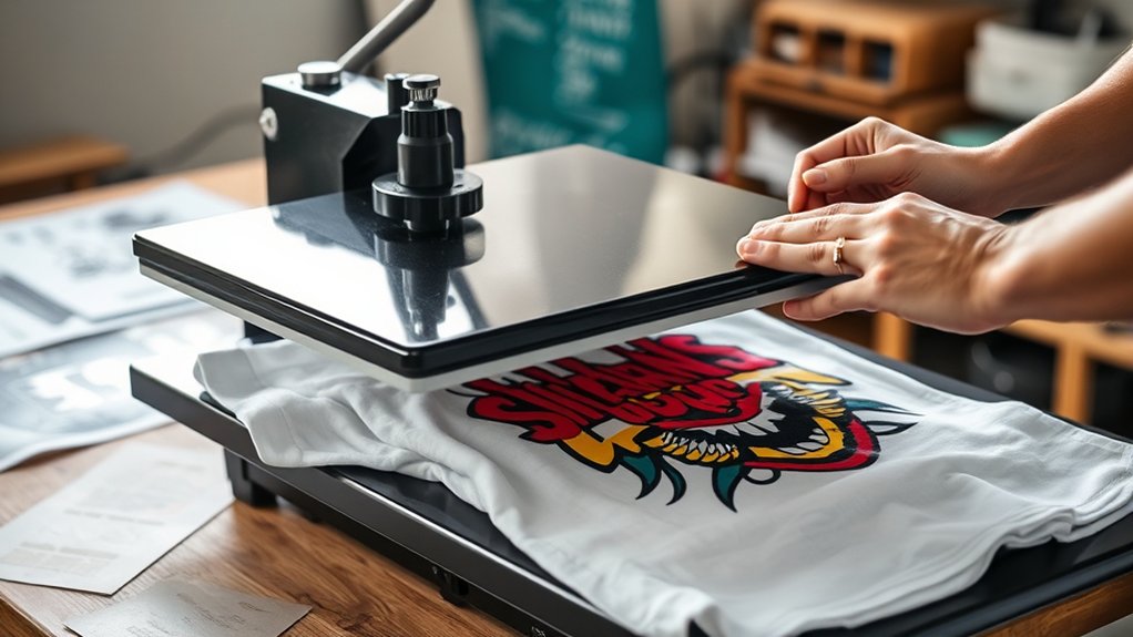 heat press t shirt creation