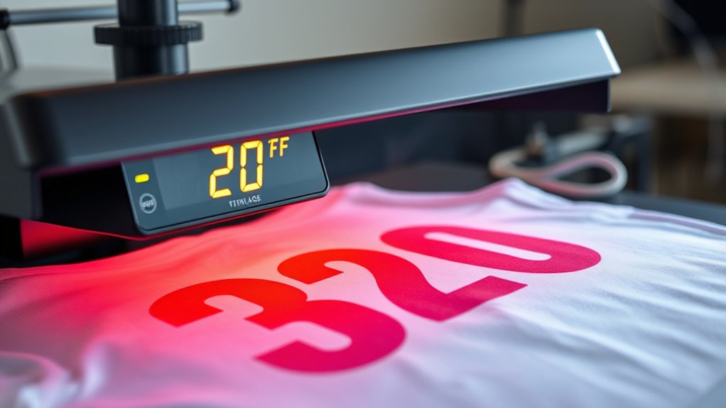 heat press vinyl temperature