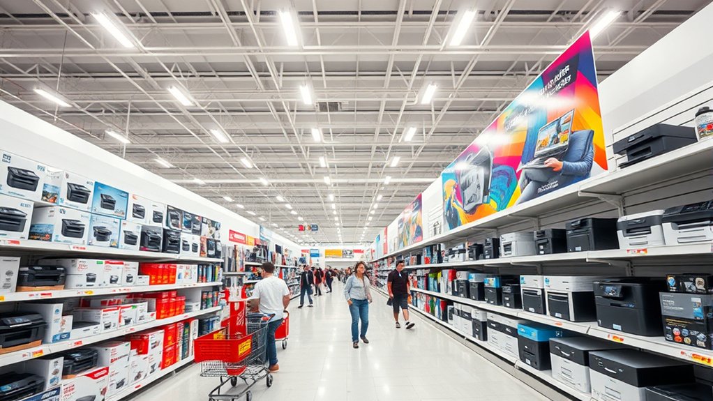 in store printer shopping advantages