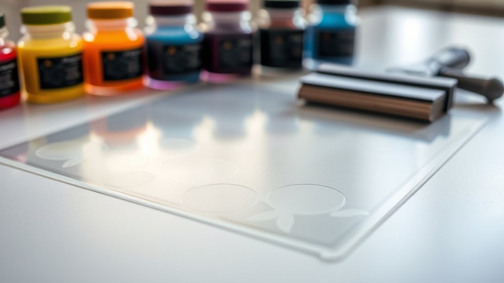 ink blocking materials or stencils