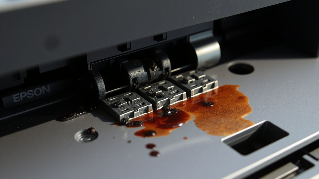 inspect printhead for buildup