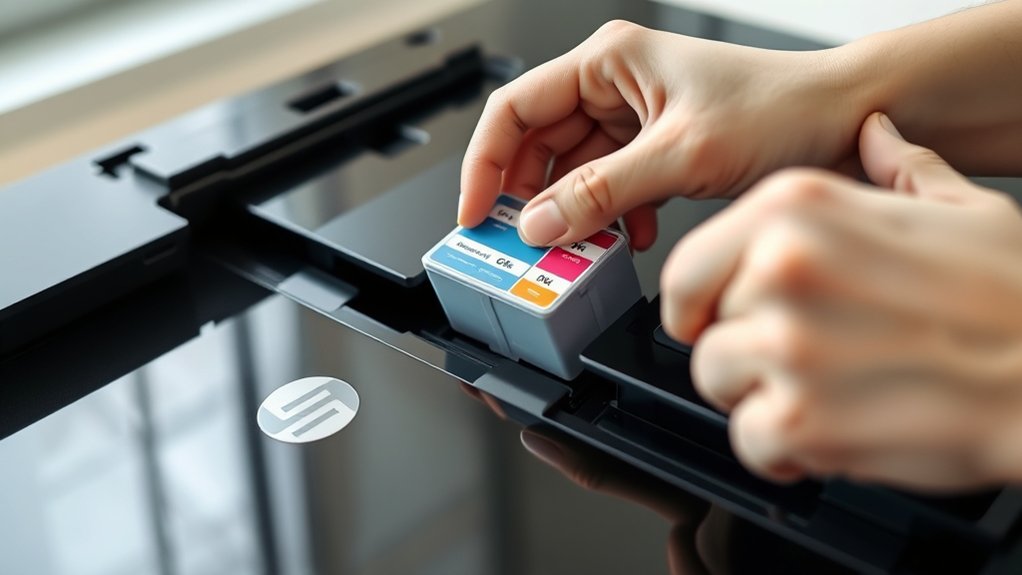 install new ink cartridge