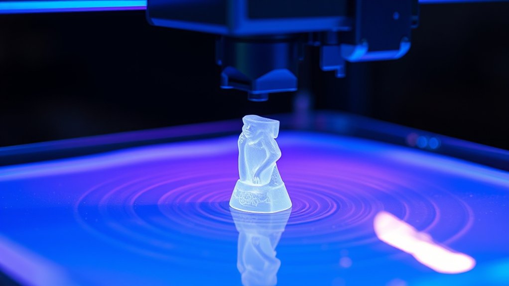 layered resin object creation