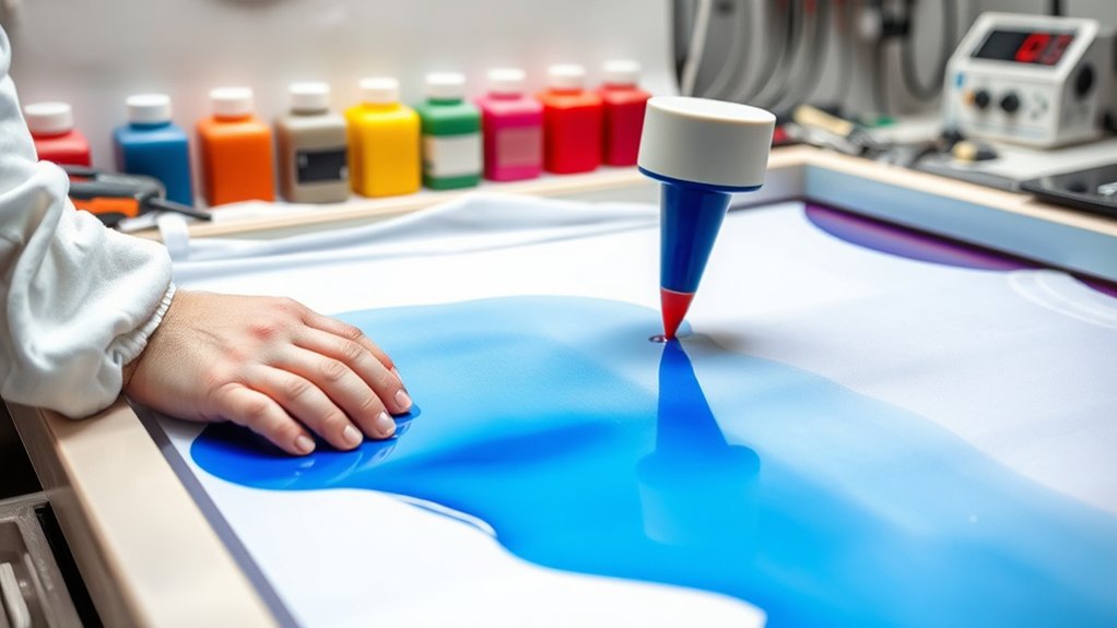 longsleeve screen printing technique