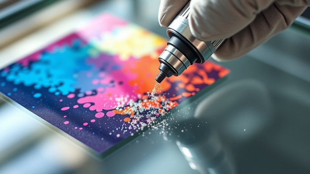 mechanical removal of screenprints