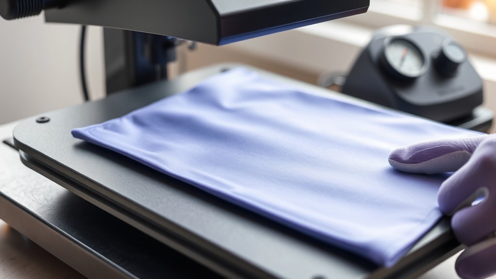 nylon heat press preparation