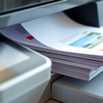 organize printed pages sequentially
