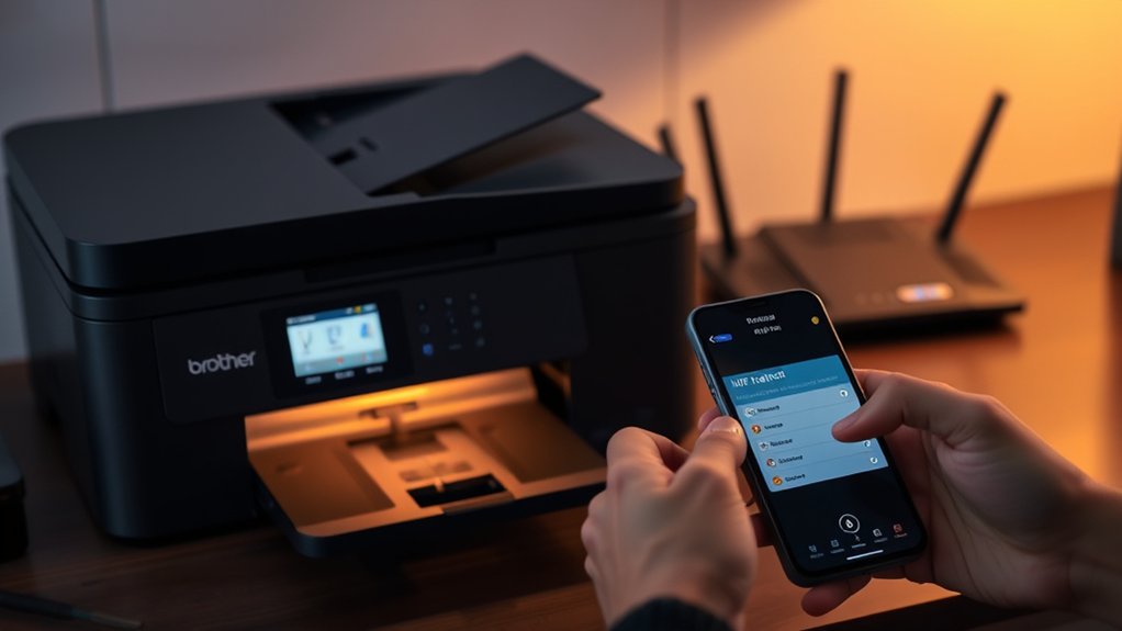 prepare brother printer wifi