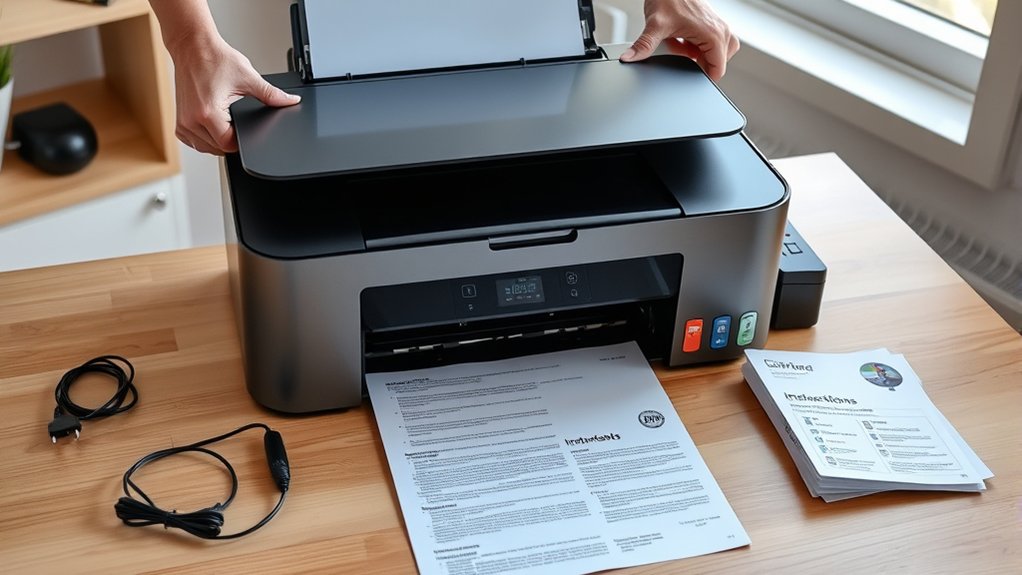 prepare printer for setup