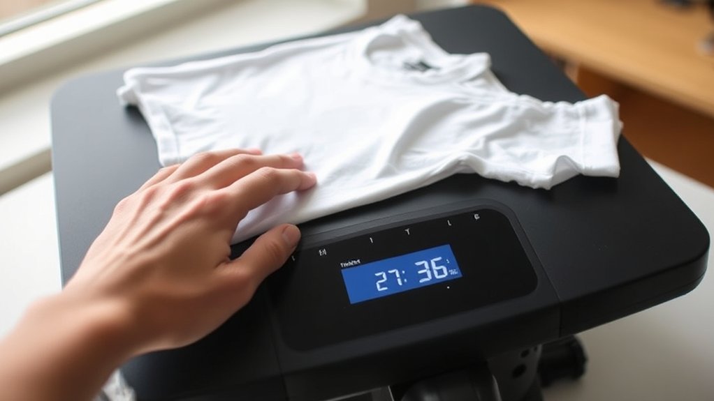 press t shirts with precision