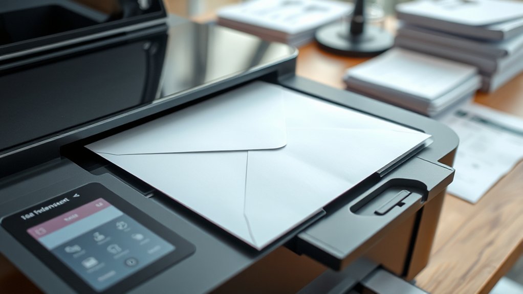 printing envelopes with printer