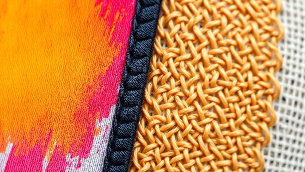 printing versus stitching techniques