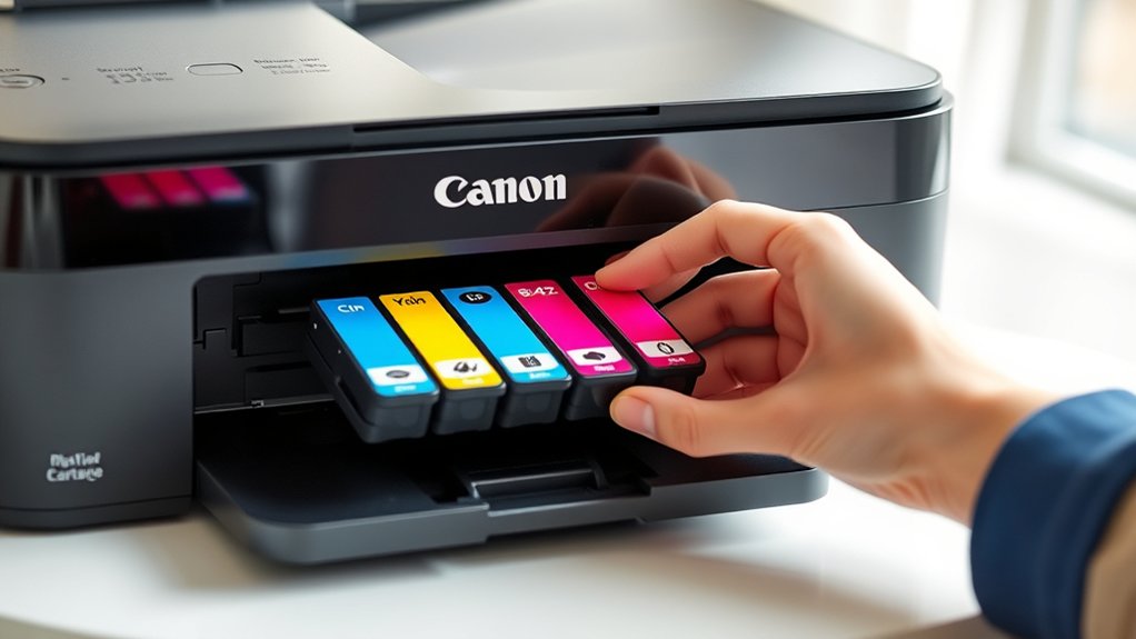 replace ink canon printer