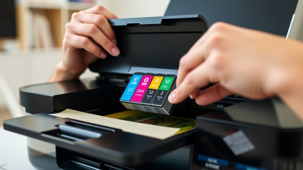 replace ink in hp printer