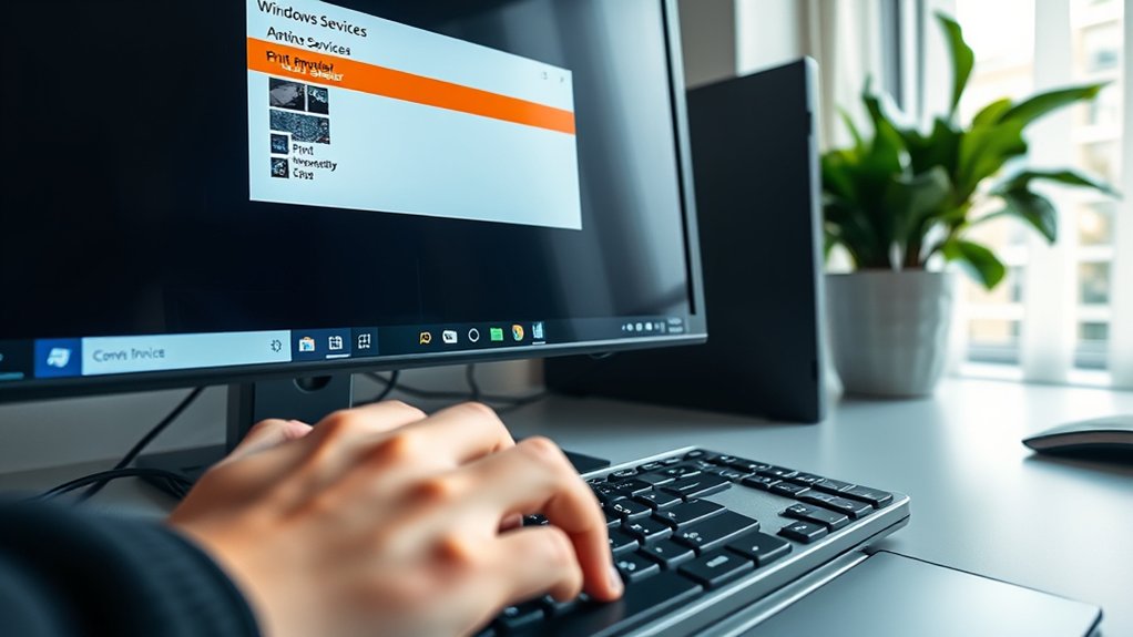 restart printer spooler service