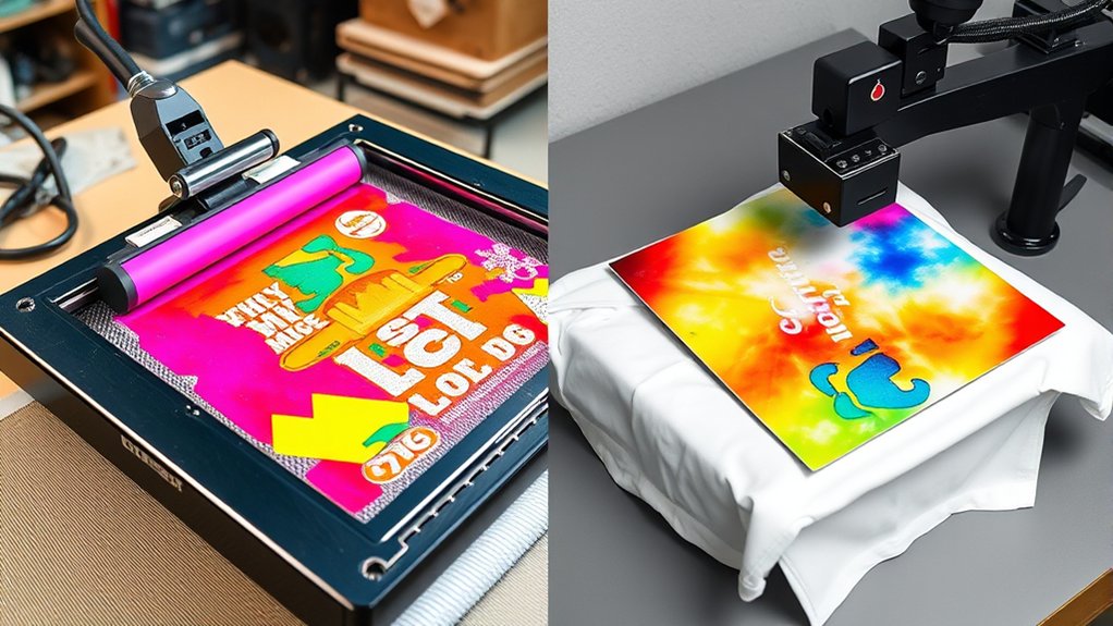 screen printing vs heat press