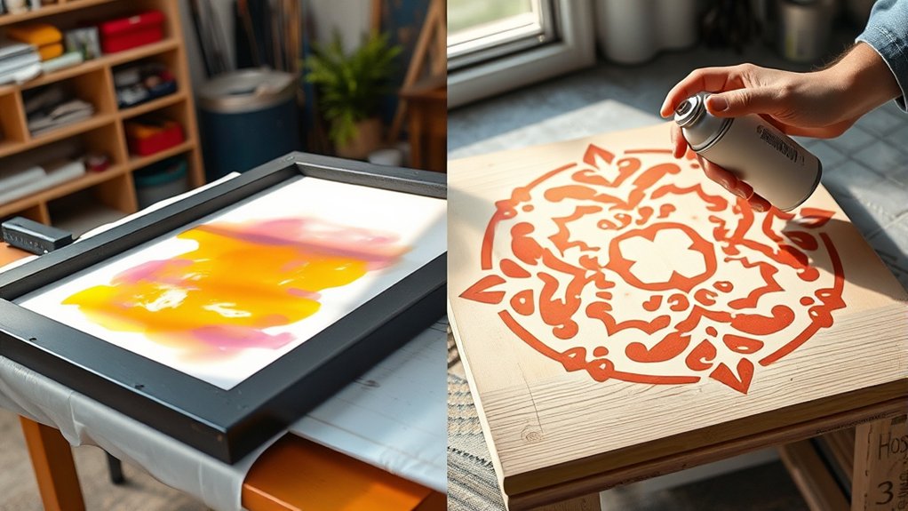 screen printing vs stenciling