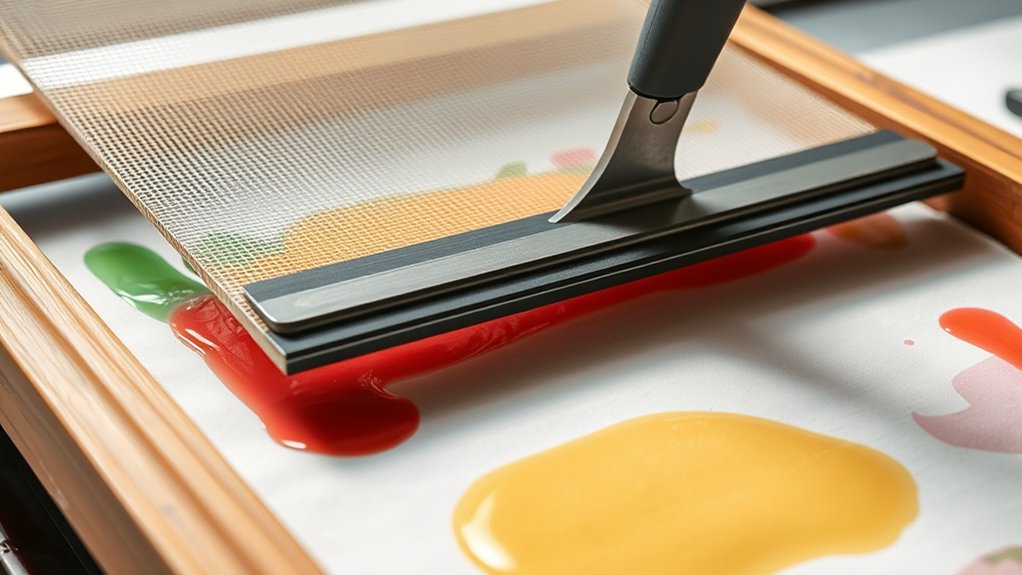 screenprinting ink stencil mesh