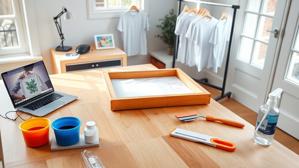 screenprinting station setup essentials