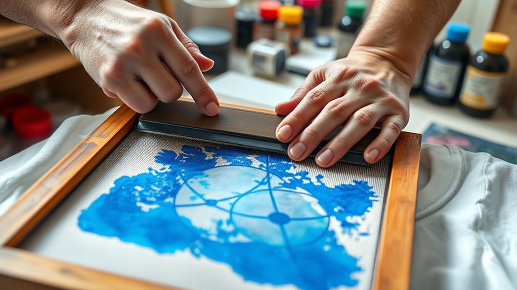 screenprinting technique for shirts